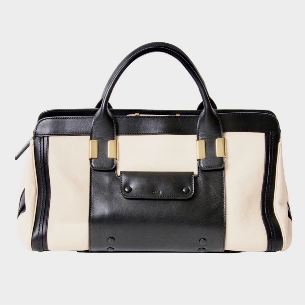 Chloe Alice -  Black And Cream Bag EUC